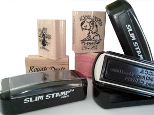 MJ's Art Stamps rubber stamp wood mounts